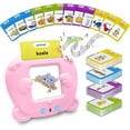 thumbnail image 1 of XUEYU Talking Flash Card Learning Educational Toy with 224 Words 112 Double Sided Cards, Preschool Animals & Nature Early Learning Flash Cards Kit, 1 of 6