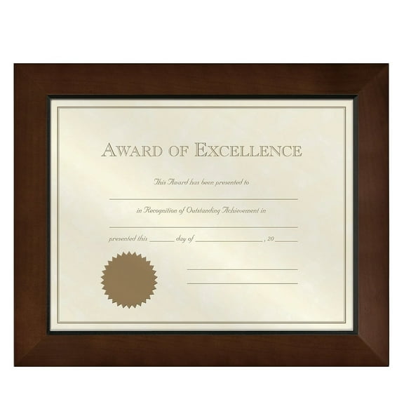 DAKOTA dark-walnut certificate frame from Prinz - 8.5x11