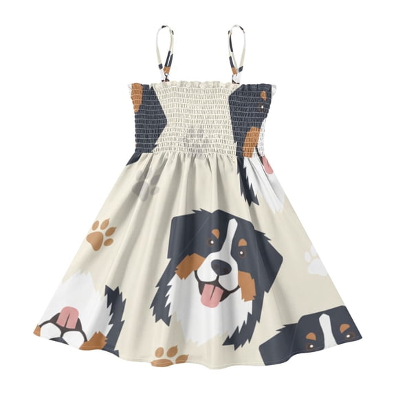 DALAWU Lightweight Shutterstock_1436668871 Smocked Sundress Adjustable Strap Flowy A-Line Summer Dress