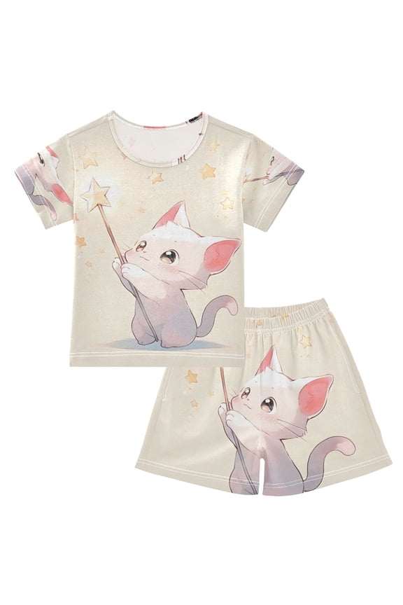 Magic Wand Cotton Short Sleeve Pajama Set Breathable