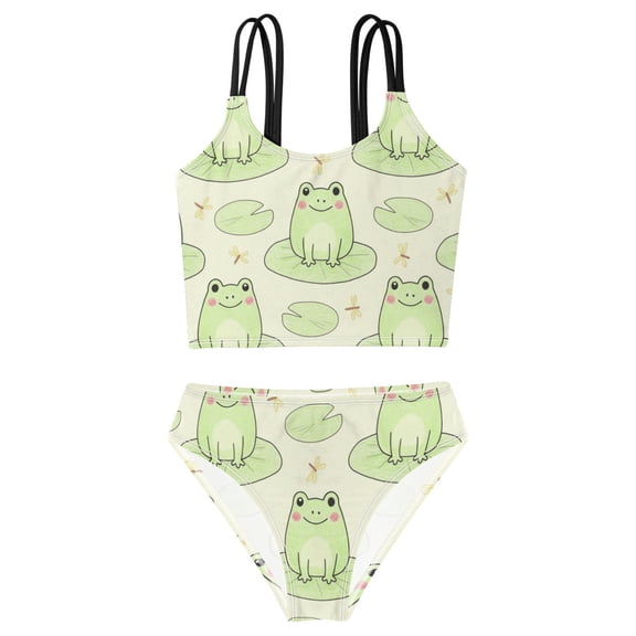 DALAWU Swimsuit 2-Piece Tank Swimming Wear Quick Dry Bathing Suit-Shutterstock_1373114558 Printed