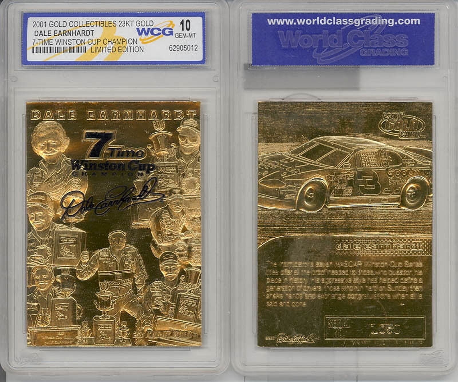 Gold Collectibles 2001 Dale Earnhardt 23KT Gold Card, 7-Time Champion