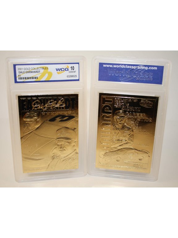 DALE EARNHARDT 2001 23KT Gold Card Sculptured GM GOODWRENCH #3 - Graded GEM MINT