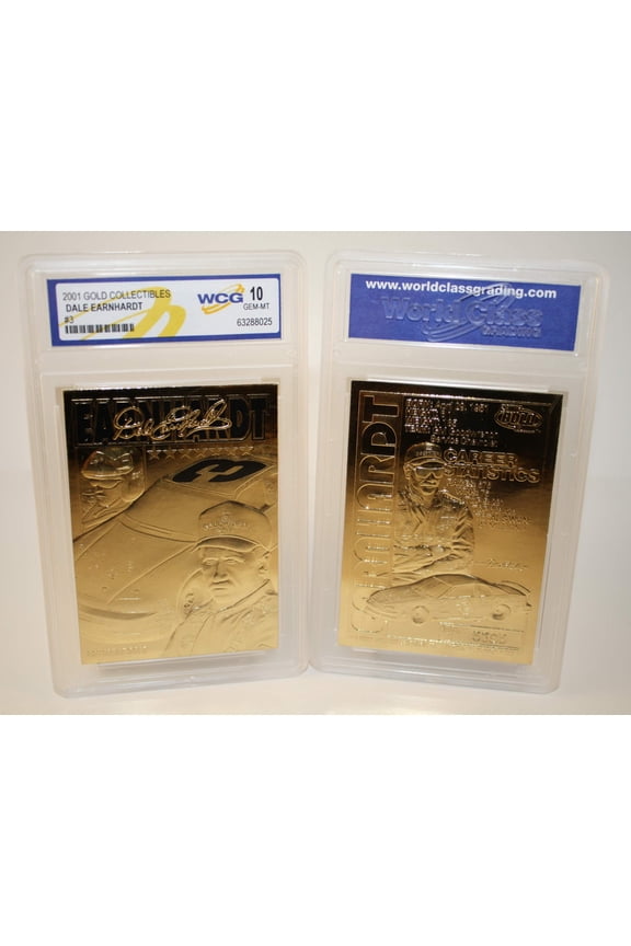 DALE EARNHARDT 2001 23KT Gold Card Sculptured GM GOODWRENCH #3 - Graded GEM MINT