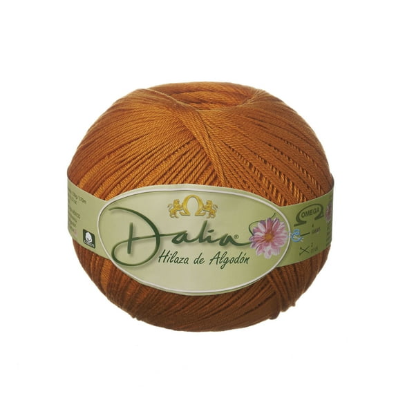 DALIA [100grs] by Omega - Fine 100% Mercerized Cotton Thread for Crochet and Knitting - Color: 07 - Copper 524