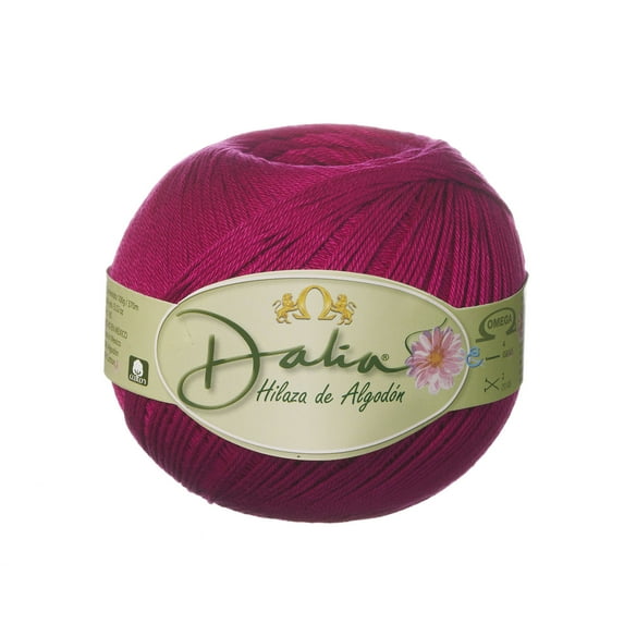 DALIA [100grs] by Omega - Fine 100% Mercerized Cotton Thread for Crochet and Knitting - Color: 17 - Deep Magenta 553