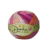 DALIA [100grs] by Omega - Fine 100% Mercerized Cotton Thread for Crochet and Knitting - Color: 34 - Tutti Fruti 503