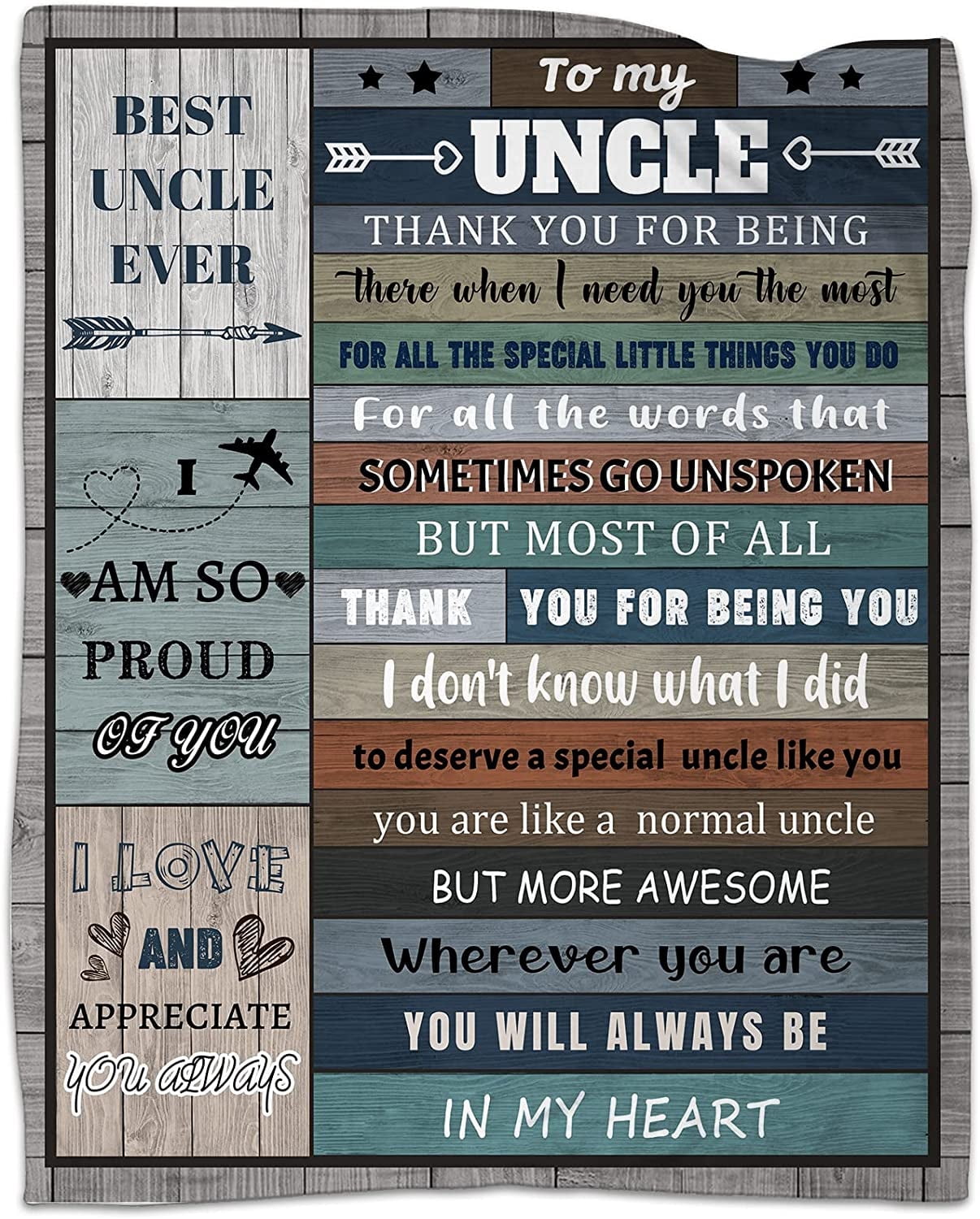 Best Uncle Ever Crystal Keepsake Gift - Laser Engraved Heart Plaque For Father's Day, Birthday, Christmas From Niece/Nephew - View #4