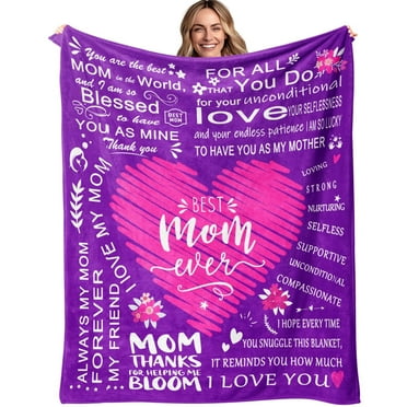 DALIHUA Gifts for Mom Birthday Gifts for Mom Valentines Day Gifts for Mom Gifts for Mom from Daughter Son Fleece Blanket 30x40inches