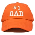thumbnail image 1 of DALIX #1 Dad Hat Number One Fathers Day Gift Embroidered Baseball Cap in Light Blue, 1 of 6