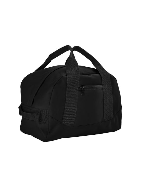 12" Mini Duffel Bag Gym Duffle in Black