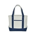 thumbnail image 1 of DALIX 14" Mini Small Cotton Canvas Gift Tote Bag in Navy Blue, 1 of 8