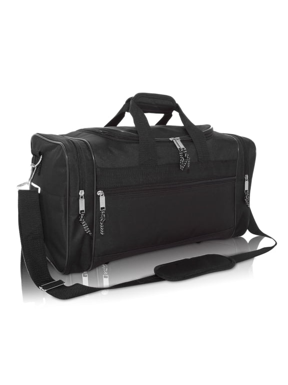 17" Blank Duffel Bag Duffle Travel Size Sports Durable Gym Bag in Black