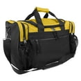 thumbnail image 1 of DALIX 17" Duffle Travel Bag with Water Bottle Mesh Pockets in Gold, 1 of 5