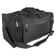 thumbnail image 1 of DALIX 20" Sports Duffle Bag w Water Bottle Mesh and Valuables Pockets in Black, 1 of 3