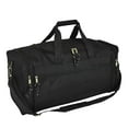 thumbnail image 1 of DALIX 21" Blank Sports Duffle Bag Gym Bag Travel Duffel with Adjustable Strap in Black, 1 of 7