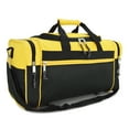 thumbnail image 1 of DALIX 21" Blank Sports Duffle Bag Gym Bag Travel Duffel with Adjustable Strap in Gold, 1 of 7