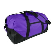 DALIX 21" Large Duffle Bag with Adjustable Strap in Purple