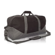 DALIX 24" Big Adventure Large Gym Sports Duffle Bag in Black Gray