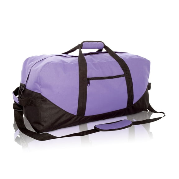 DALIX 24" Big Adventure Large Gym Sports Duffle Bag in Purple