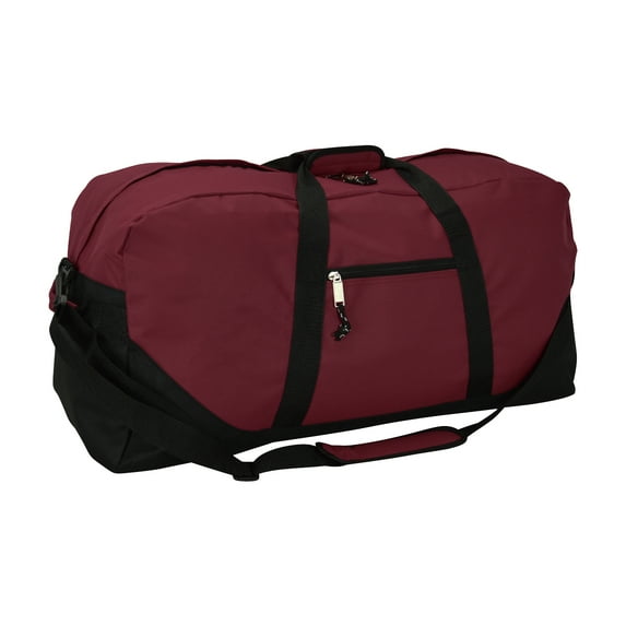 DALIX 25" Big Adventure Large Gym Sports Duffle Bag in Maroon
