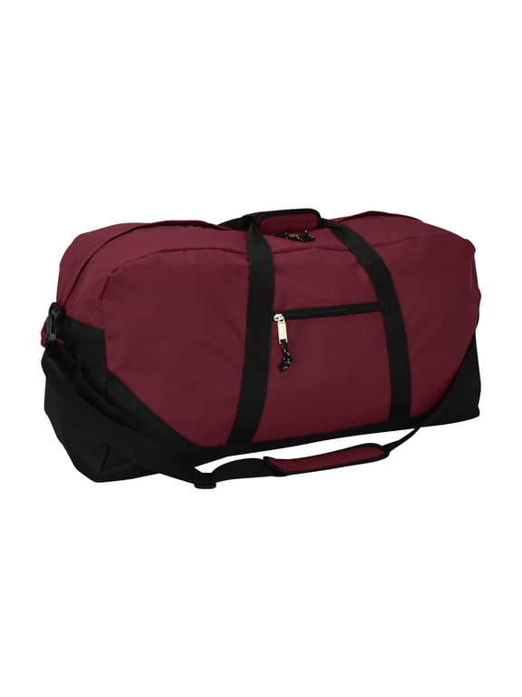 25" Big Adventure Large Gym Sports Duffle Bag in Maroon