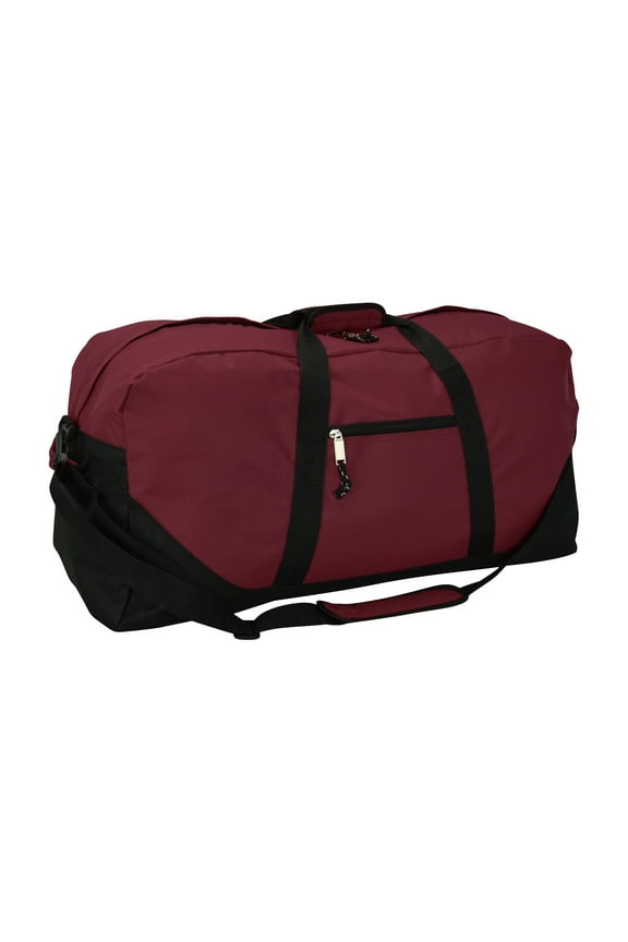 25" Big Adventure Large Gym Sports Duffle Bag in Maroon