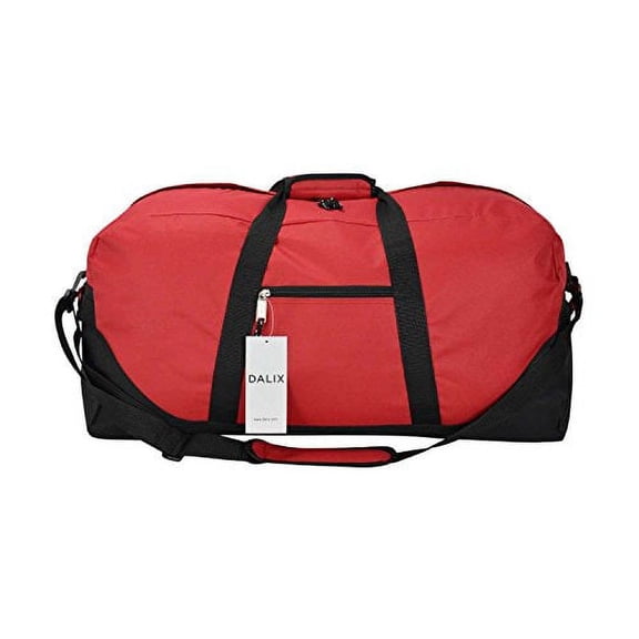 DALIX 25" Big Adventure Large Gym Sports Duffle Bag in Red