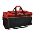 thumbnail image 1 of DALIX 25" Extra Large Vacation Travel Duffle Bag in Red and Black, 1 of 4