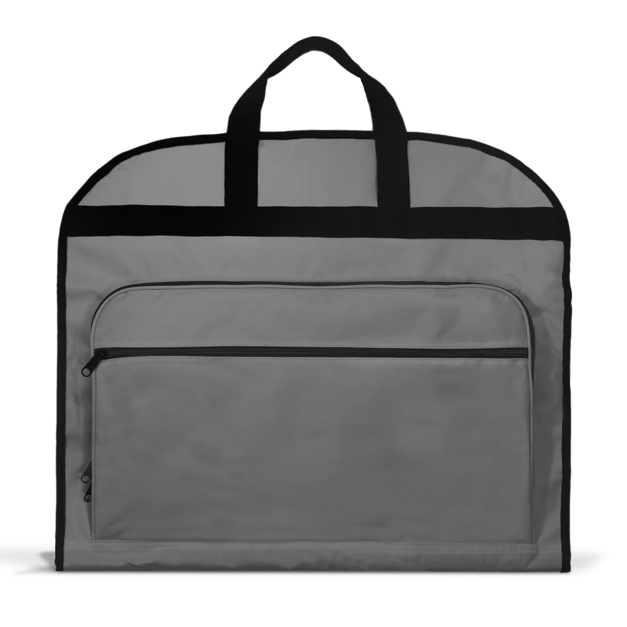 DALIX 39" Business Garment Bag Cover for Suits and Dresses Clothing Foldable w Pockets in Gray