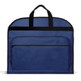 thumbnail image 1 of DALIX 39" Business Garment Bag Cover for Suits and Dresses Clothing Foldable w Pockets in Navy Blue, 1 of 7