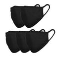 thumbnail image 1 of DALIX 5 Pack Premium Cotton Mask Reuseable Washable in Black Made in USA, 1 of 4