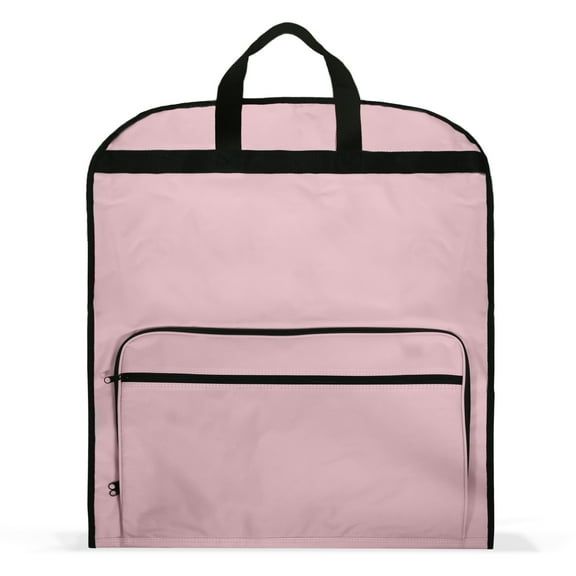 DALIX 60" Professional Garment Bag Cover for Suits Pants and Gowns Dresses (Foldable) Pink