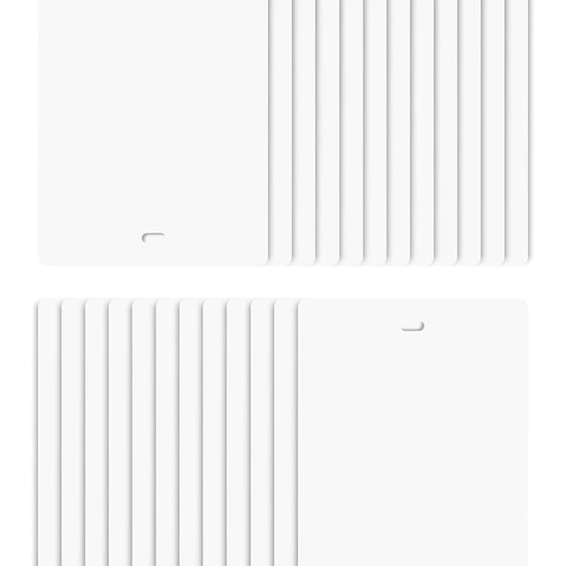 DALIX 82.5" White Vertical Blinds Replacement Slats Sliding Door Window (24 Pack)