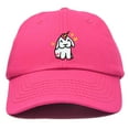 thumbnail image 1 of DALIX Adorable Unicorn Bunny Hat Womens Embroidered Baseball Cap in Hot Pink, 1 of 6