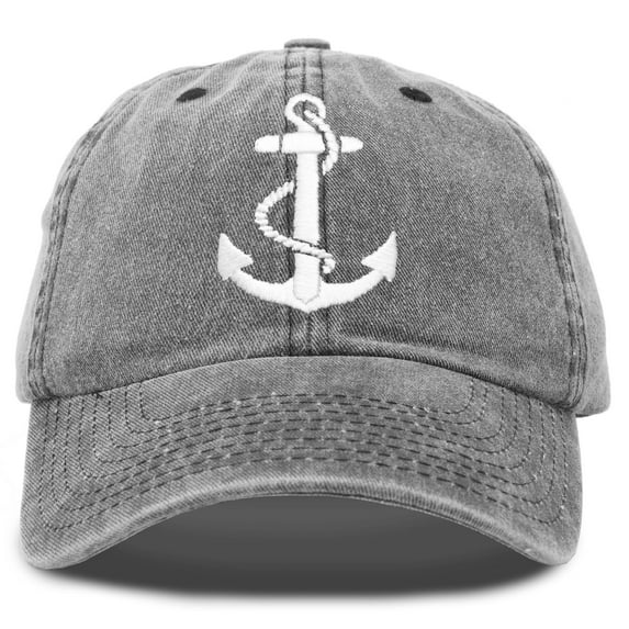 DALIX Anchor Hat Sailing Baseball Cap Women Beach Gift Boating Vintage in Black