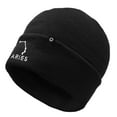 thumbnail image 1 of DALIX Aries Zodiac Constellation Embroidered Cuff Beanie Cap in Black, 1 of 4
