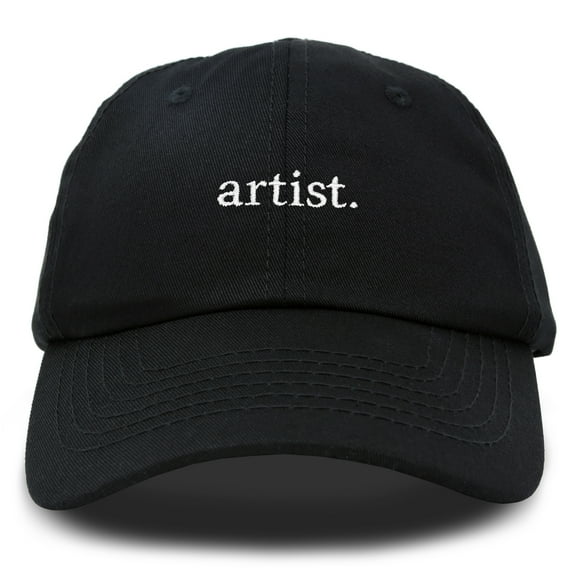 DALIX Artist Expression Baseball Cap Mens Womens Embroidered Hat in Black