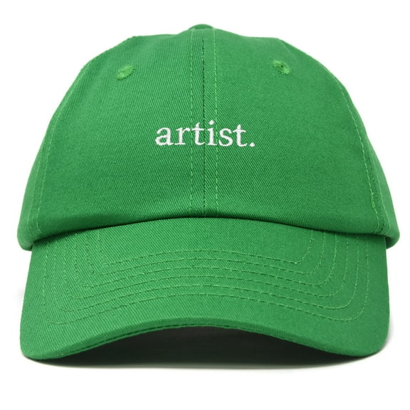DALIX Artist Expression Baseball Cap Mens Womens Embroidered Hat in Kelly Green