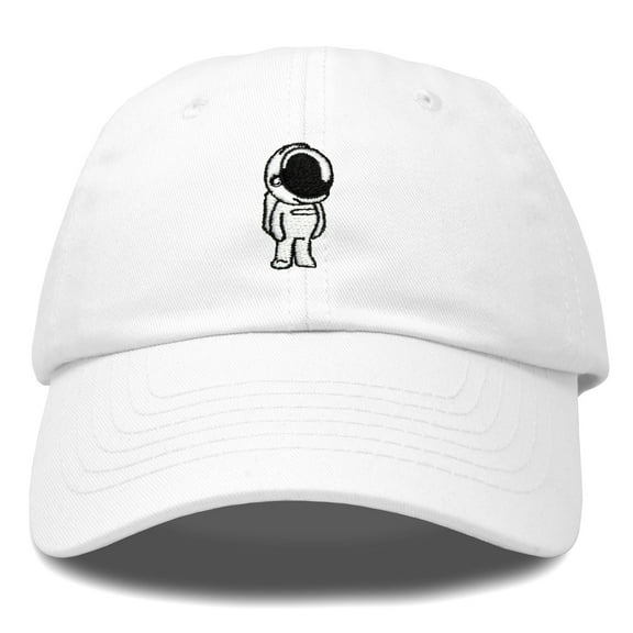 DALIX Astronaut Hat Galaxy Spaceman Baseball Caps for Men Women in White