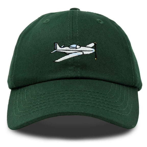 DALIX Aviator Airplane Ball Cap Embroidered Hat in Dark Green