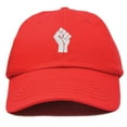 thumbnail image 1 of DALIX BLM Fist Baseball Cap Embroidered Hat in Red, 1 of 7