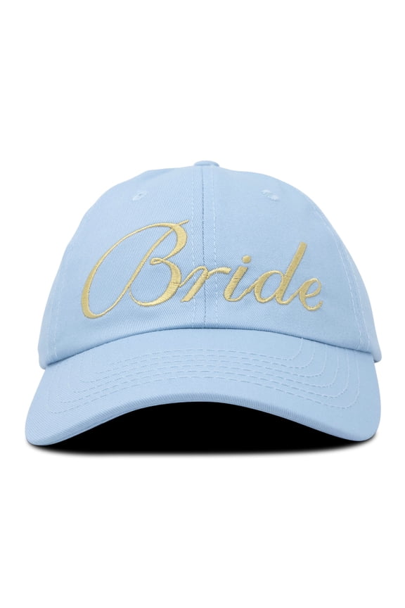 Bachelorette Party Hats Bride Squad Dad Caps Wedding Bridal Shower Light Blue