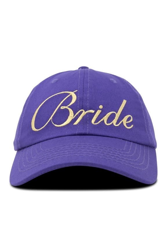 Bachelorette Party Hats Bride Squad Dad Caps Wedding Bridal Shower Purple