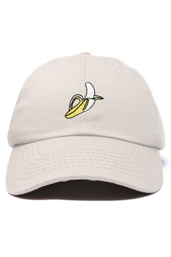 Banana Hat Novelty Peel Baseball Dad Cap Gifts for Men Women in Beige