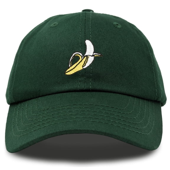 DALIX Banana Hat Novelty Peel Baseball Dad Cap Gifts for Men Women in Dark Green