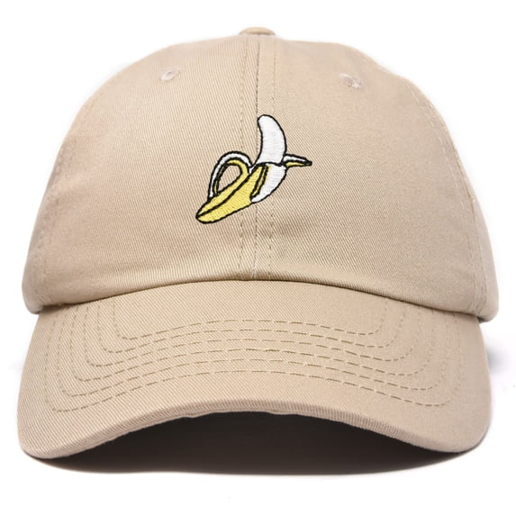 DALIX Banana Hat Novelty Peel Baseball Dad Cap Gifts for Men Women in Khaki
