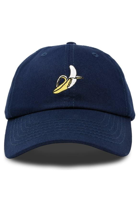 Banana Hat Novelty Peel Baseball Dad Cap Gifts for Men Women in Navy Blue