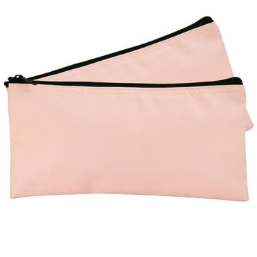 DALIX Bank Bags Money Pouch Checks Cash Utility Keys In Pink (2 Pack Quantity)