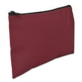 thumbnail image 1 of DALIX Bank Bags Money Pouch Security Deposit Utility Zipper Coin Bag in Maroon, 1 of 5